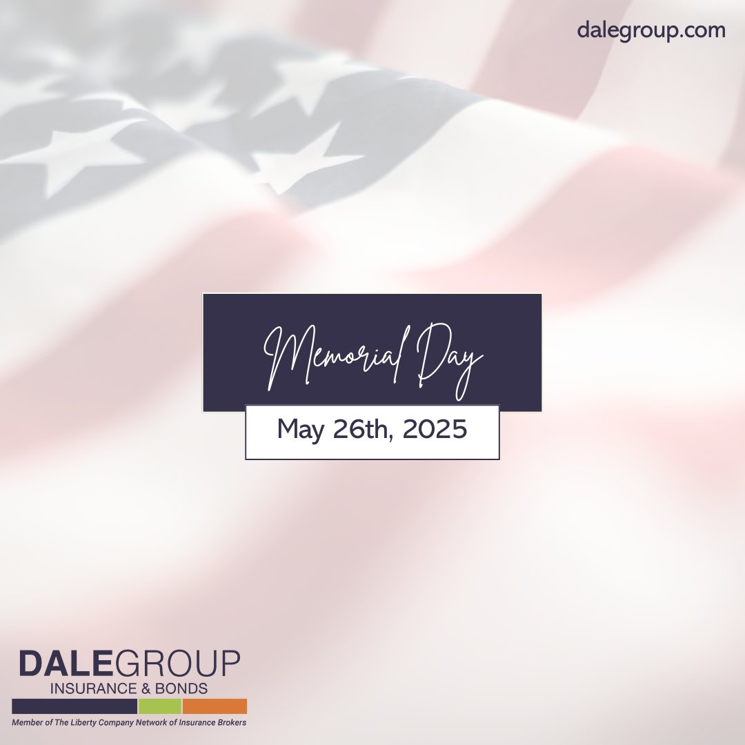Honoring and Remembering

This Memorial Day, we pause to honor the brave men and women who made the ultimate sacrifice in service to our country.

Your courage, dedication, and legacy will never be forgotten.

#DaleGroup #LibertyPartner #MemorialDay #HonorAndRemember #Gratitude