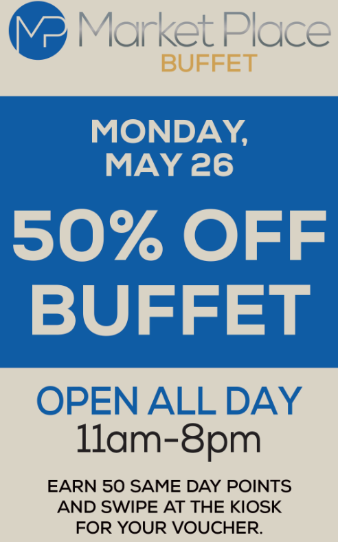 This is today at Rampart. You earn 50 points from $50 coin-in on slots or $100 on video poker. Play 8/5 Bonus Poker and the theoretical loss for the coupon is $0.83.