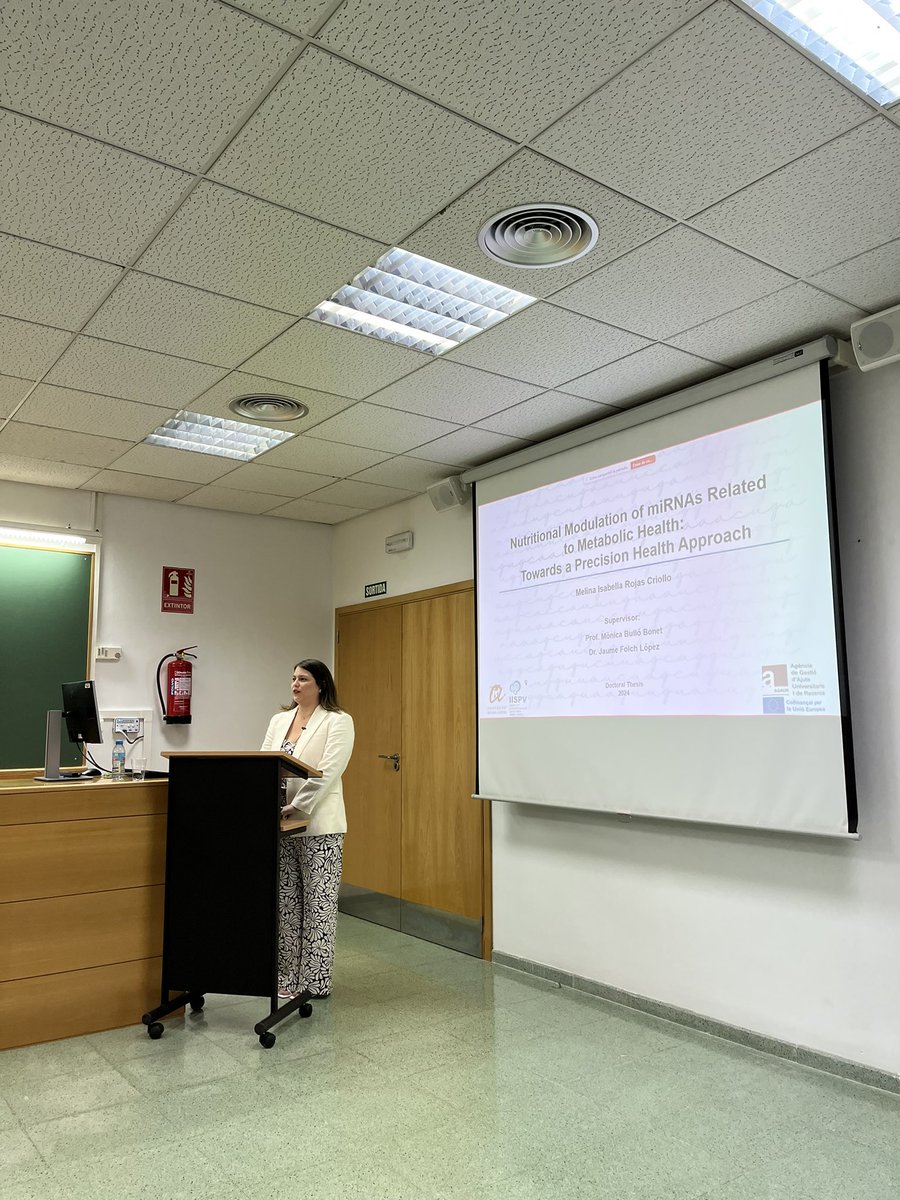 NuMeH_Group's tweet image. 👋🏻 We are glad to announce that our predoctoral researcher Melina Rojas has successfully defended her PhD thesis titled “Nutritional modulation of miRNAs related to metabolic health: towards a precision health approach. Congratulations!👏🏻👏🏻👏🏻
@TecnATox @bioquimicaURV
