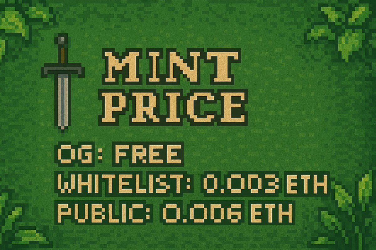 RealmsMedieval's tweet photo. MINT PRICE ANNOUNCEMENT
The Realm opens soon…

⚔️ OGs: FREE
⚔️ Whitelist: 0.003 ETH
⚔️ Public: 0.006 ETH

Prepare your wallets, adventurers.
The forge burns hot, and the time is near. https://t.co/wX3CeCKRkD