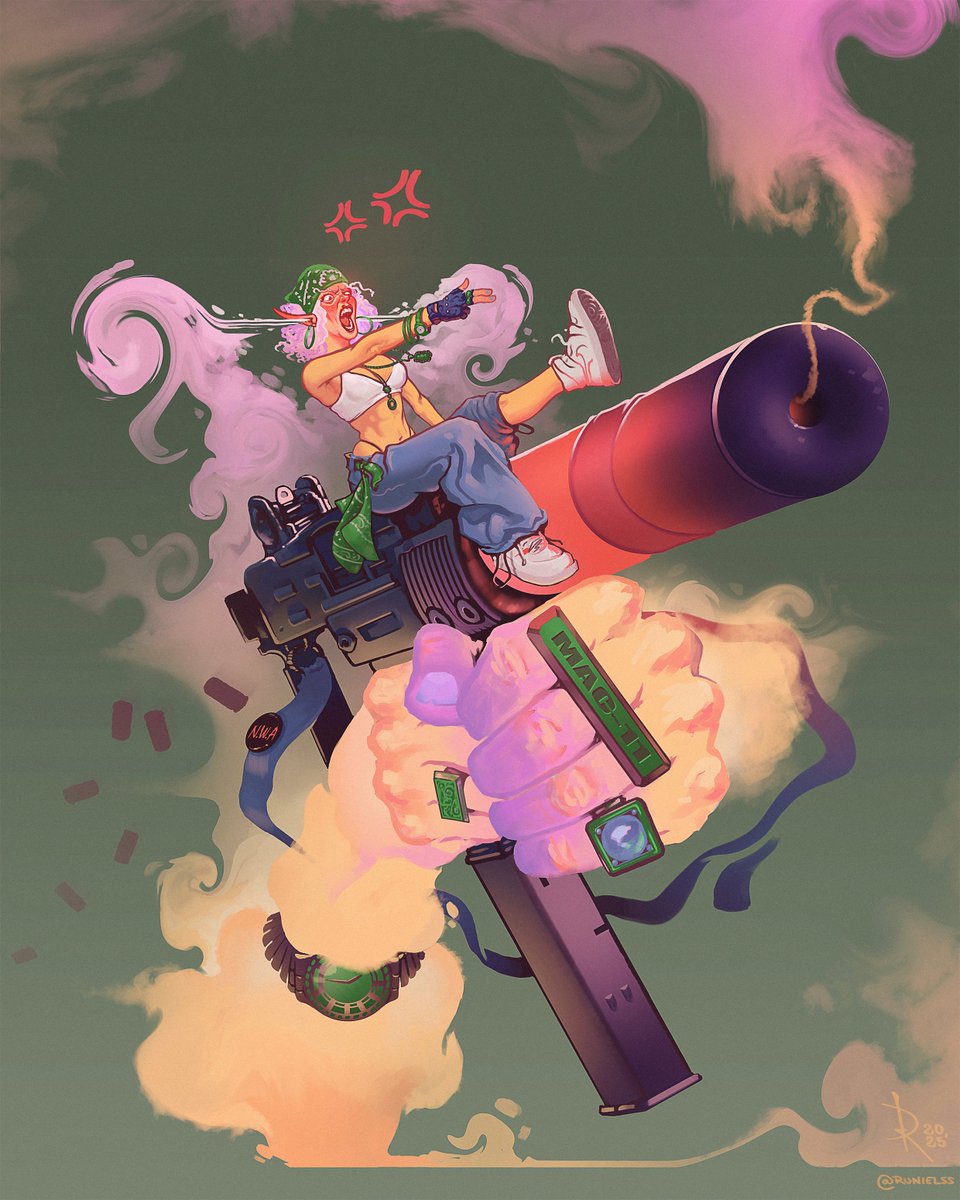 runielss's tweet photo. 90s hiphop-style character redesign for @OSporin  #zamansdtiys
.
.
.
.
#fantasyart #conceptart #runielss #characterdesign #illustration #digitalart #characterart #90shiphop #90saesthetic https://t.co/kAF1qRW3rv