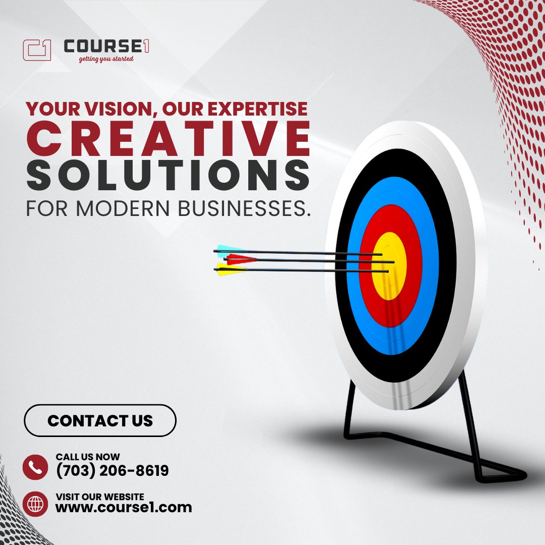 Stuck on a problem? Course1 delivers creative solutions that think outside the box! From branding to digital strategy, we turn challenges into opportunities with fresh, innovative approaches.

Let’s innovate together! #CreativeSolutions #Course1