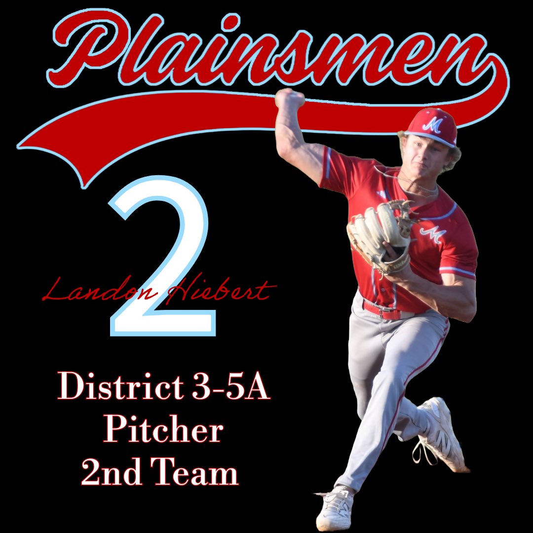 Congratulations to <a href="/HIEBS2025/">Landon Hiebert</a> 

District 3-5A

2nd Team Pitcher