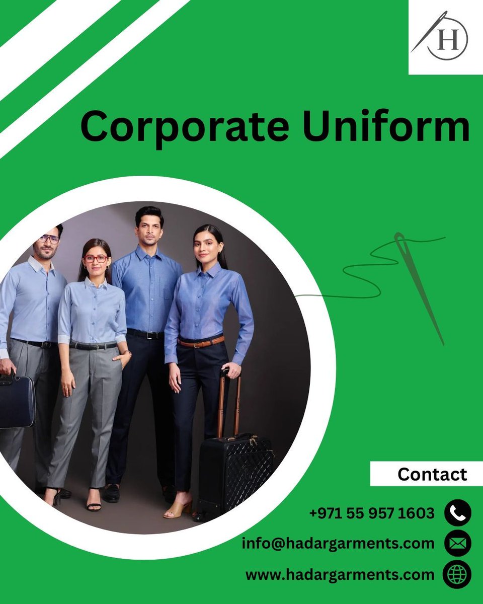 hadargarments's tweet photo. Corporate Uniforms – Professional, Polished &amp; Powerful!
Elevate your team's presence with our stylish and comfortable Corporate Uniforms. 
#CorporateUniform #OfficeWear #TeamUniform #ProfessionalLook #WorkwearSolutions #PlatinumProEmbroidery #UAEbusiness https://t.co/yVcUIJT95n