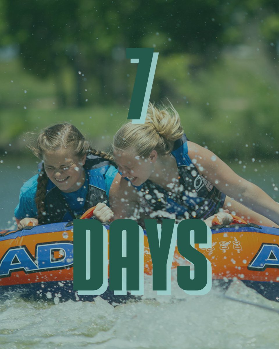 7 Days... Who's ready to be on the lake?!

#MaranathaBibleCamp
