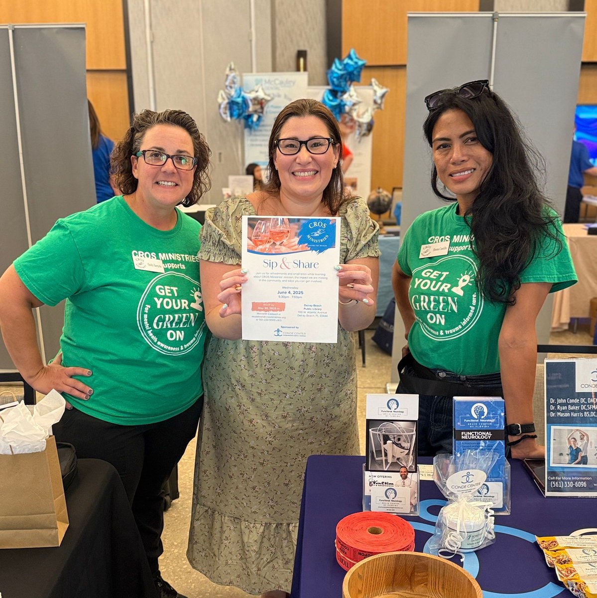 thecondecenter's tweet image. 🌟 Connecting with the Business Community in Delray!
Our Outreach Coordinator, Cristell Reyes, proudly represented Conde Center at the Greater Delray Chamber Business Expo hosted at the Aloft Hotel.

#CondeCenter #DelrayChamber #BusinessExpo #DelrayBeachEvents