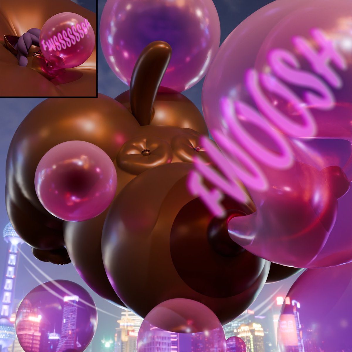 What's better than a a bunch of bubbly and blimpy fun on your birthday, right?~
Just felt like banging this out for <a href="/MaboCorescant/">Mabo</a>'s b-day today, with a little assistance from Ms.Suki of course~