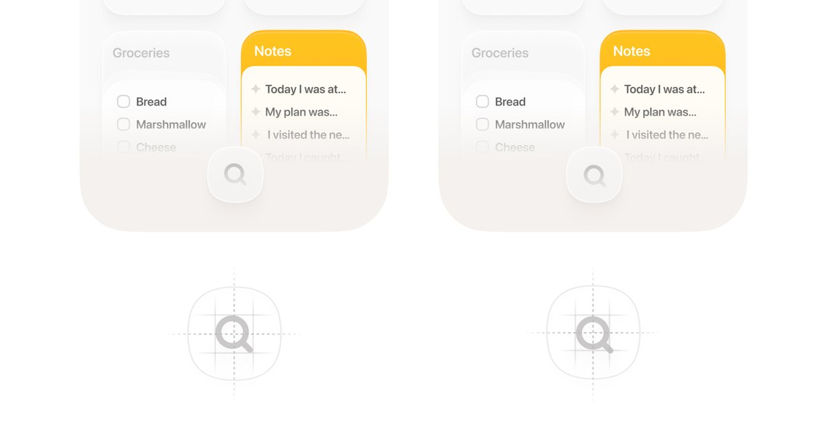 hey designers, what's your preferred way to center-align a search icon: based on the circle or its overall weight? i usually lean optical over mathematical, but in this case, it's not so obvious
