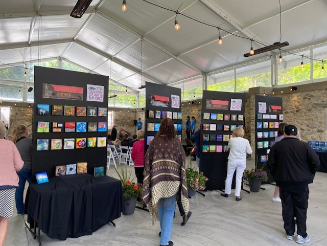 On Sun, May 25, Visual Arts students participated in the Headwaters Arts 3rd Annual Tapestry of Art &amp; Music showcase. We are pleased to announce that the Best New Young Artist Award/prize was awarded to student, Victoria Thompson while student, Vanessa Marsala earned Second Place