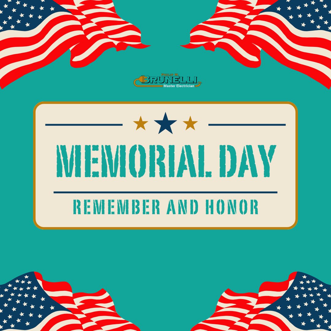 Brunelli_Elec's tweet photo. Today is not about sales, sunshine, or a day off. It’s about honoring the brave men and women who made the ultimate sacrifice for our country.

#memorialday #honorandremember https://t.co/x35M0tLasB