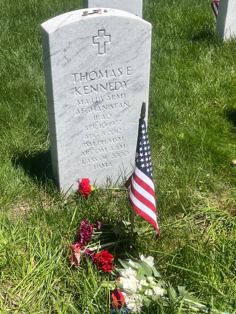 Kevin Kuwik (@kevinkuwik) on Twitter photo What a gorgeous day for a run here at West Point, no doubt some angels looking down had something to do with that. I stopped by the cemetery to say a prayer for MAJ Kennedy and his family, and to support our <a href="/ArmyWP_Hockey/">Army Hockey</a> brothers.
#AllGaveSome
#SomeGaveAll
#MemorialDay2025 What a gorgeous day for a run here at West Point, no doubt some angels looking down had something to do with that. I stopped by the cemetery to say a prayer for MAJ Kennedy and his family, and to support our <a href="/ArmyWP_Hockey/">Army Hockey</a> brothers.
#AllGaveSome
#SomeGaveAll
#MemorialDay2025