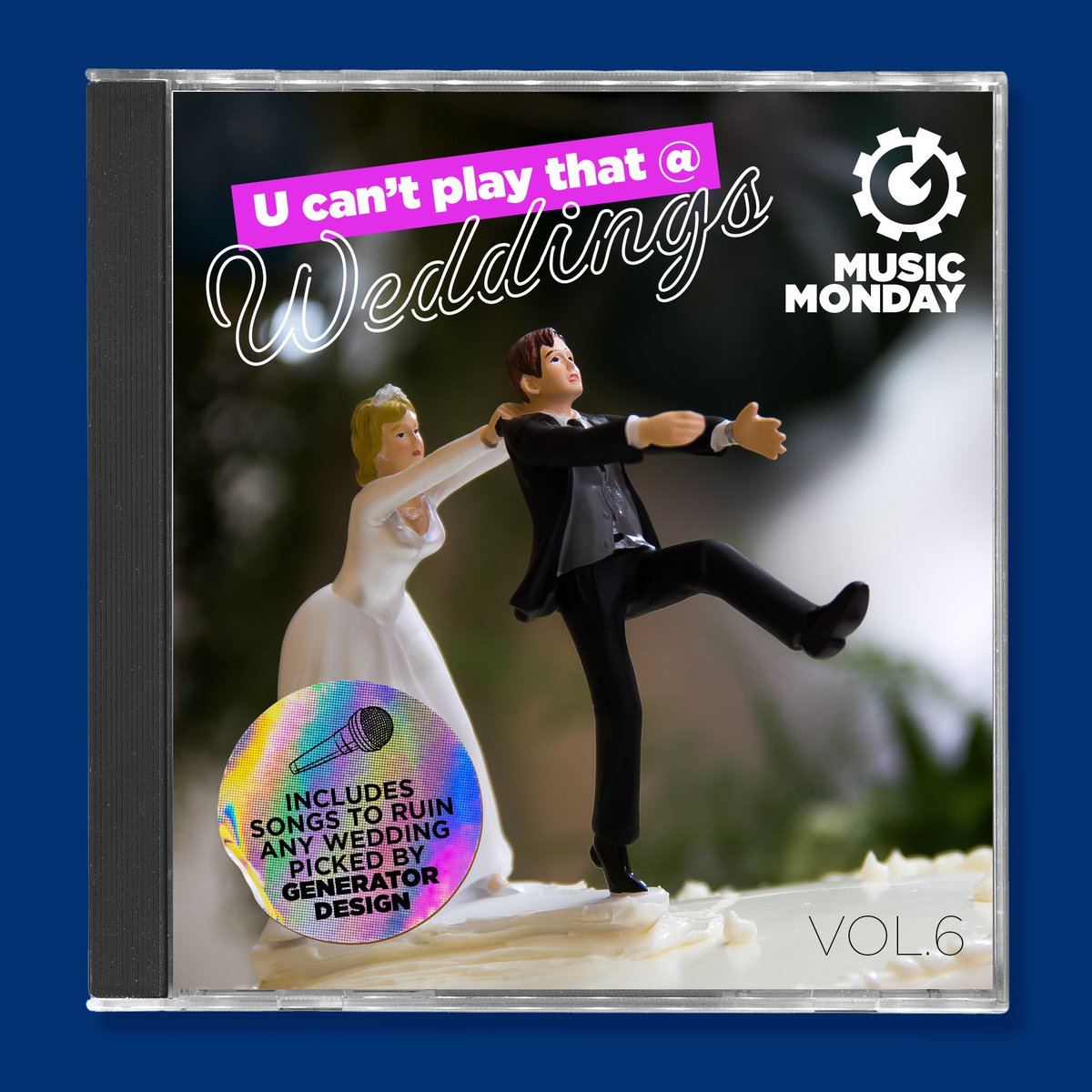 generatordesign's tweet photo. A toast to Music Monday Vol. 6! 🎵

Some of these tracks might be certified bangers—others should be left at the altar, immediately. We’re talking wedding playlist staples (that maybe need to retire)… and songs that would never make the cut. https://t.co/lS8tprBUPY