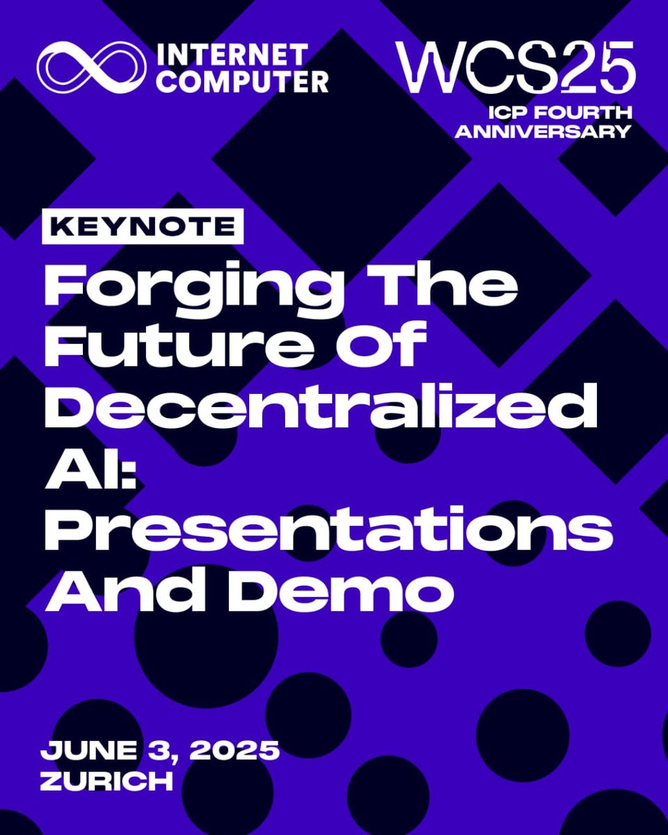 _MzJayde's tweet image. One stage, many keynotes . The much anticipated Summit is almost here !!!

Get to see more on Web3, AI and more at the #WorldComputerSummit in Zurich on June 3

#WCS25