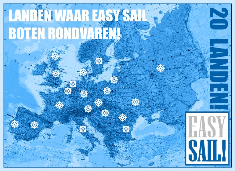 #EasySail is als #jachtmakelaar voor het #Lauwersmeer en omstreken toch behoorlijk internationaal. Dat die omstreken heel #Europa behelzen..... dat hadden we niet verwacht. In 20 verschillende landen varen door Easy Sail verkochte #zeiljachten en #motorboten rond, whow!