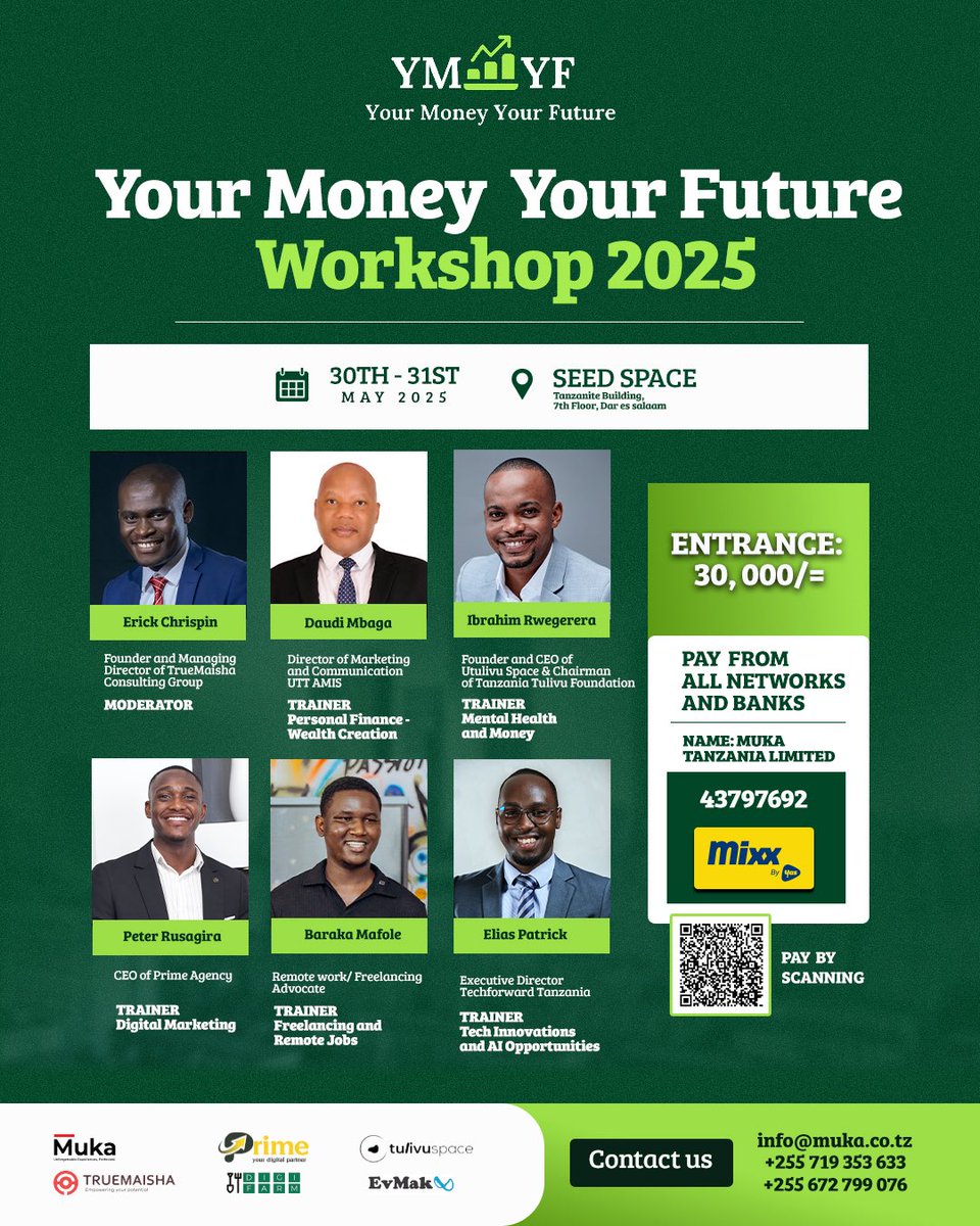 CoachRusagira's tweet photo. I need 5 ladies &amp; 5 gents who will get a free pass to this workshop. Whatsap me if interested: 0789222417 https://t.co/8u8kaGnctf
