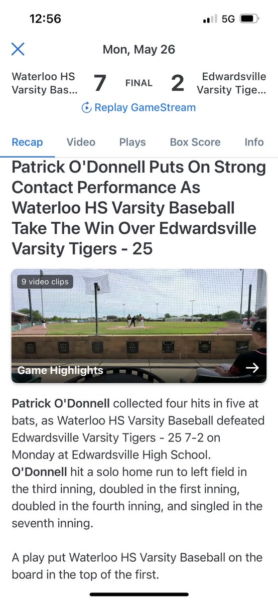 Strong way to end the regular season against a good Edwardsville team! 
4-5, Hr, 2 Doubles, and a single.
8th home run of the year
<a href="/BlueStormBSB/">Southwestern Illinois College Baseball</a> <a href="/CoachGarsh22/">David Garcia</a> <a href="/ScoutConnectBB/">ScoutConnect</a>