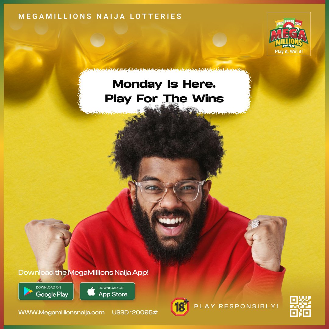 Take the Chance. You deserve it!

#megamillionsnaijalotteries
#megamillionsnaija
#playitwinit
#mondaymotivation