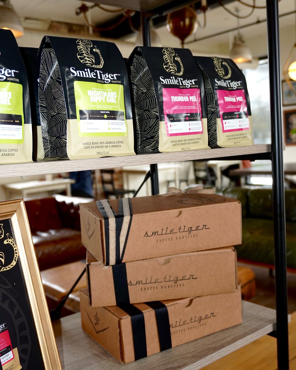 from our shelves to your brew method: pick up your favourite smile tiger beans to enjoy at home. roasted fresh in our cafe, always 🍵☕️

$HBFG #smiletiger #coffee