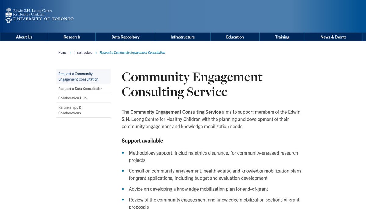 Edwin S.H. Leong Centre for Healthy Children (@leongcentre) on Twitter photo 📝 Are you in need of community #engagement and #knowledgemobilization support? Become a <a href="/LeongCentre/">Edwin S.H. Leong Centre for Healthy Children</a> member and take advantage of our Community Engagement Consulting Service
Learn more and request a consultation today: leongcentre.utoronto.ca/community-enga… 📝 Are you in need of community #engagement and #knowledgemobilization support? Become a <a href="/LeongCentre/">Edwin S.H. Leong Centre for Healthy Children</a> member and take advantage of our Community Engagement Consulting Service
Learn more and request a consultation today: leongcentre.utoronto.ca/community-enga…