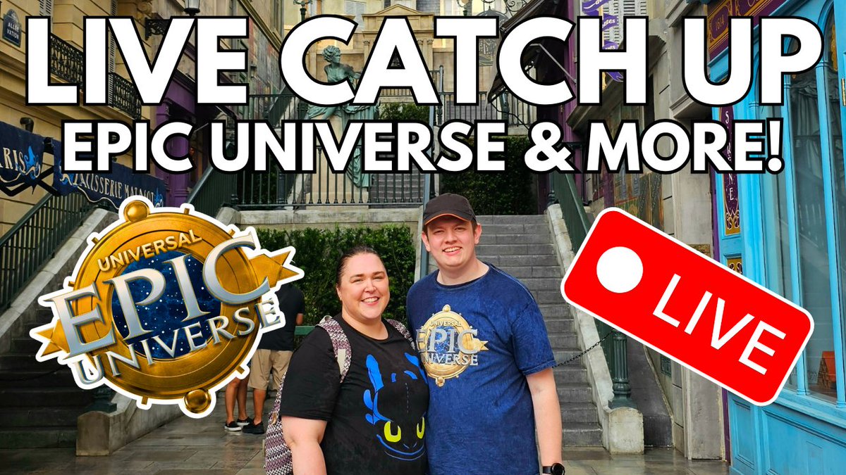 Join us in 20 minutes time for a LIVE catch up as we discuss all things #EpicUniverse! 💫 We'll be talking through the park land-by-land, sharing our thoughts &amp; top tips too. We'll also have some time at the end for any other questions etc. See you in 20!

youtube.com/watch?v=Svr4JJ…