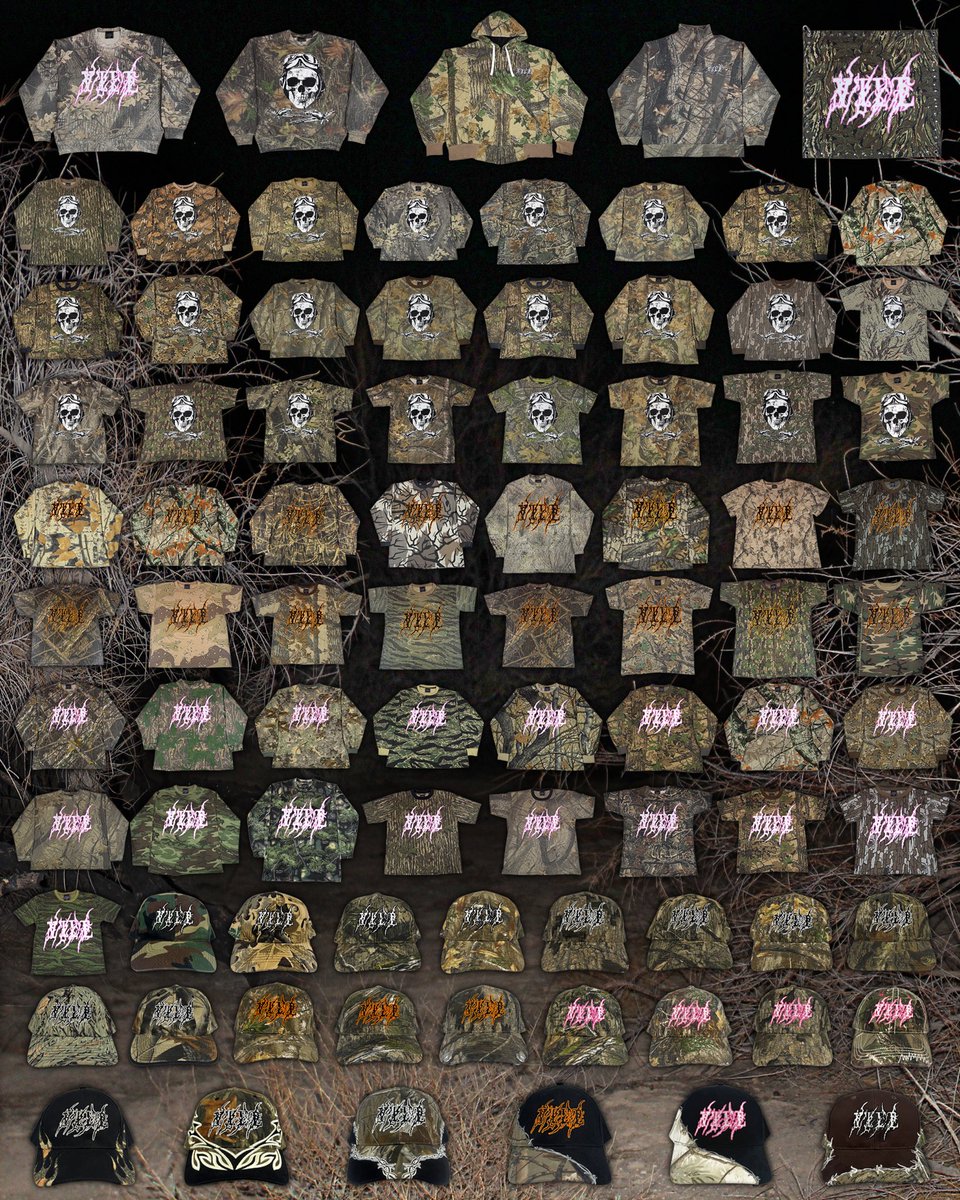 vilefiles's tweet photo. 2025 Camo Collection Online Now
Screen Printed by Hand
Embroidered Caps + More
Second Hand Blanks
https://t.co/mOELcitFet https://t.co/MOa1SSJDNK