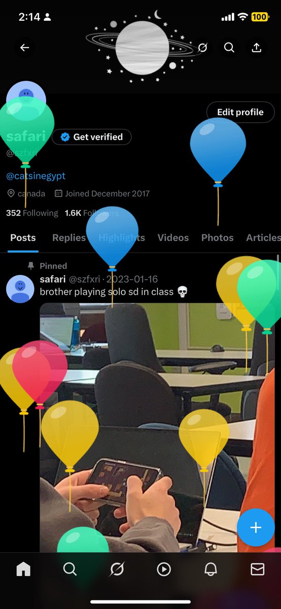 yearly safari tweet 🎂