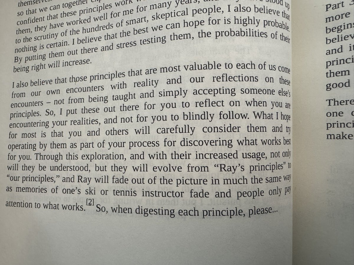 vishalkapoor91's tweet image. Dalio doesn’t ask us to follow his principles. He wants us to test them against our own reality. The goal isn’t agreement. It’s evolution….

…from his rules to your truths.
#SystemsThinking #DecisionScience