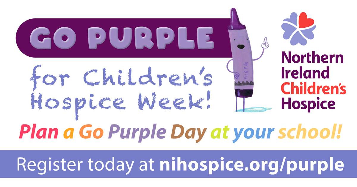 Schools, will you Go Purple this Children’s Hospice Week (16–22 June)? 💜

Plan a Go Purple Day to support NI’s only Children’s Hospice 🌈

Get started 👉 brnw.ch/21wSWfM

#FillingEveryDayWithColourAndCare #ChildrensHospiceWeek 

Artwork by Oliver Jeffers