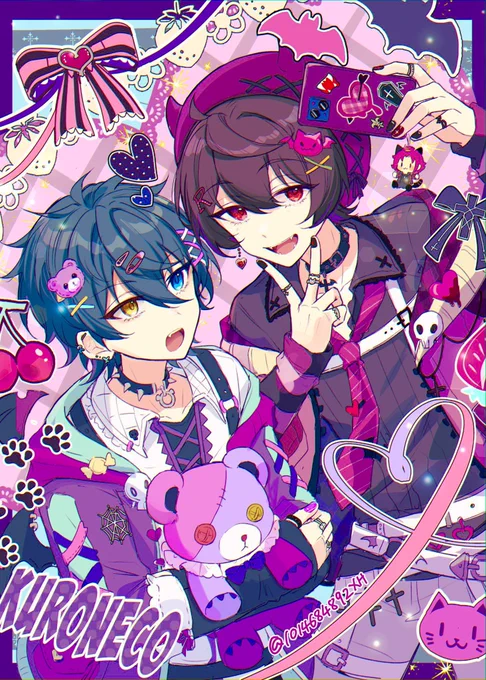# 絵を彩度100にすると超派手 