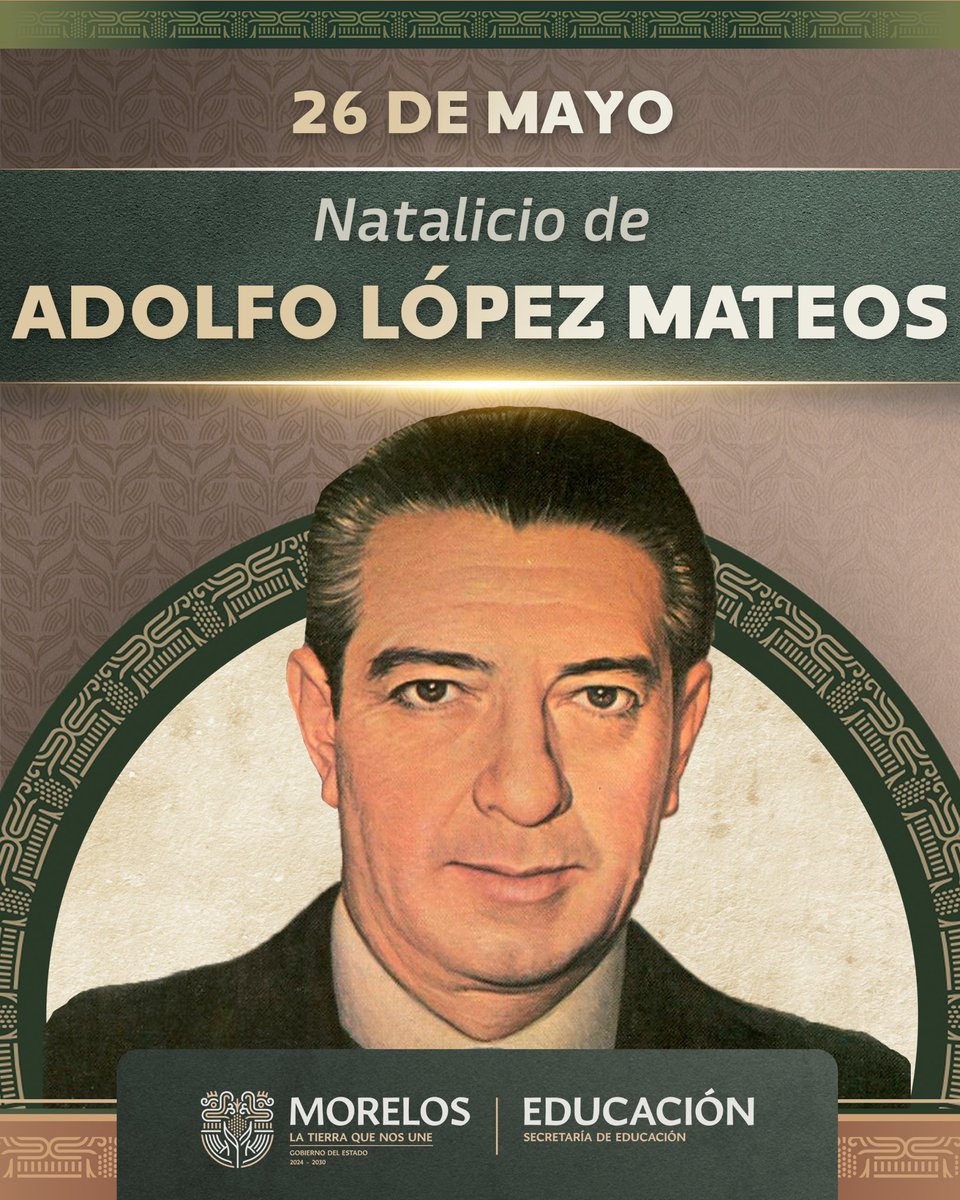 Adolfo López Mateos, fue presidente de México de 1958 a 1964. Durante su gobierno, se impulsaron reformas sociales, como la nacionalización de la industria eléctrica y la creación del ISSSTE, marcando un paso importante en la justicia social y el bienestar de las y los mexicanos.