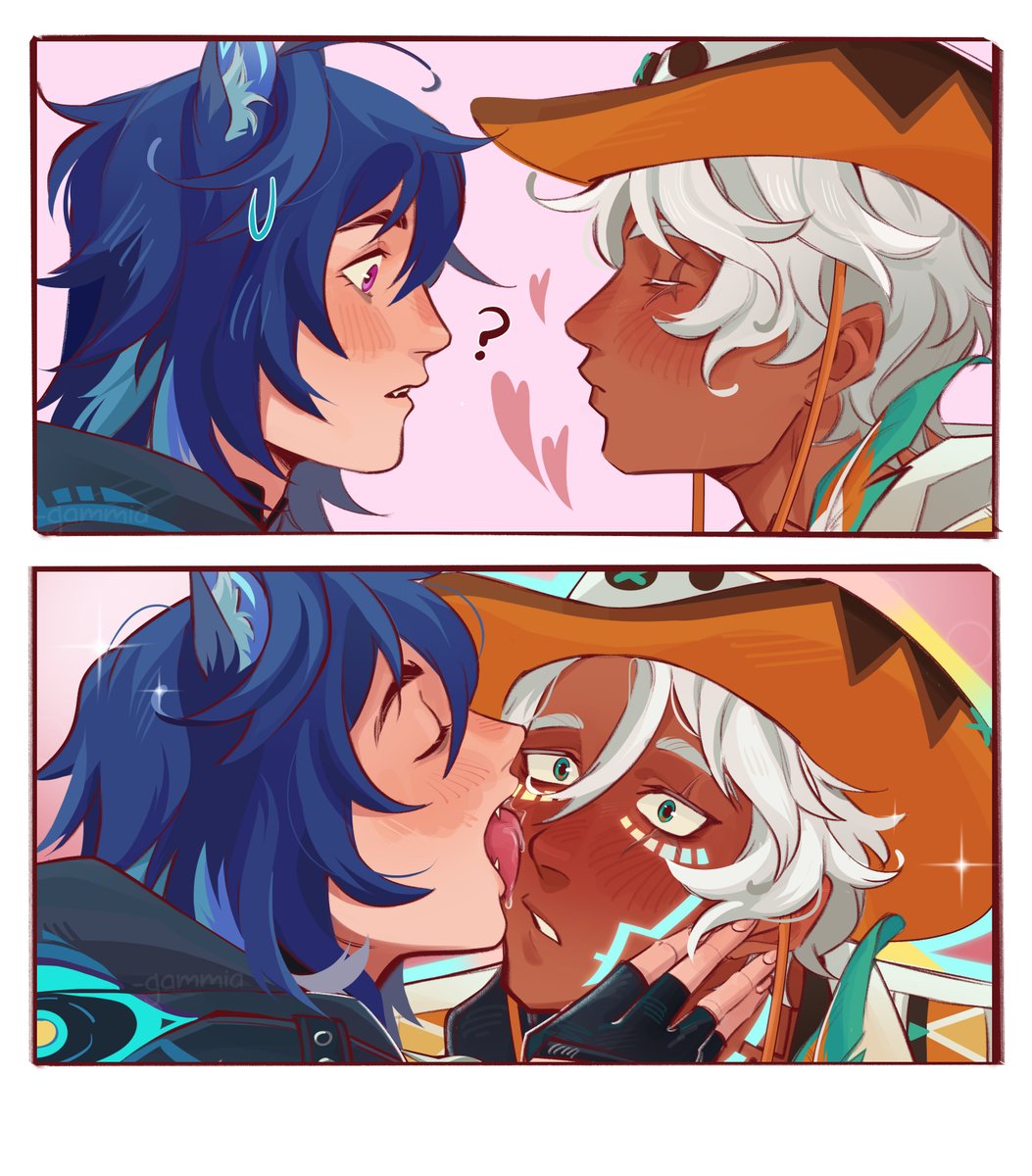 _gammia's tweet photo. Happy (late) kiss day i think jsjsjs 💉🦇
#ifaron #イフオロ https://t.co/McZaZ1mFyN