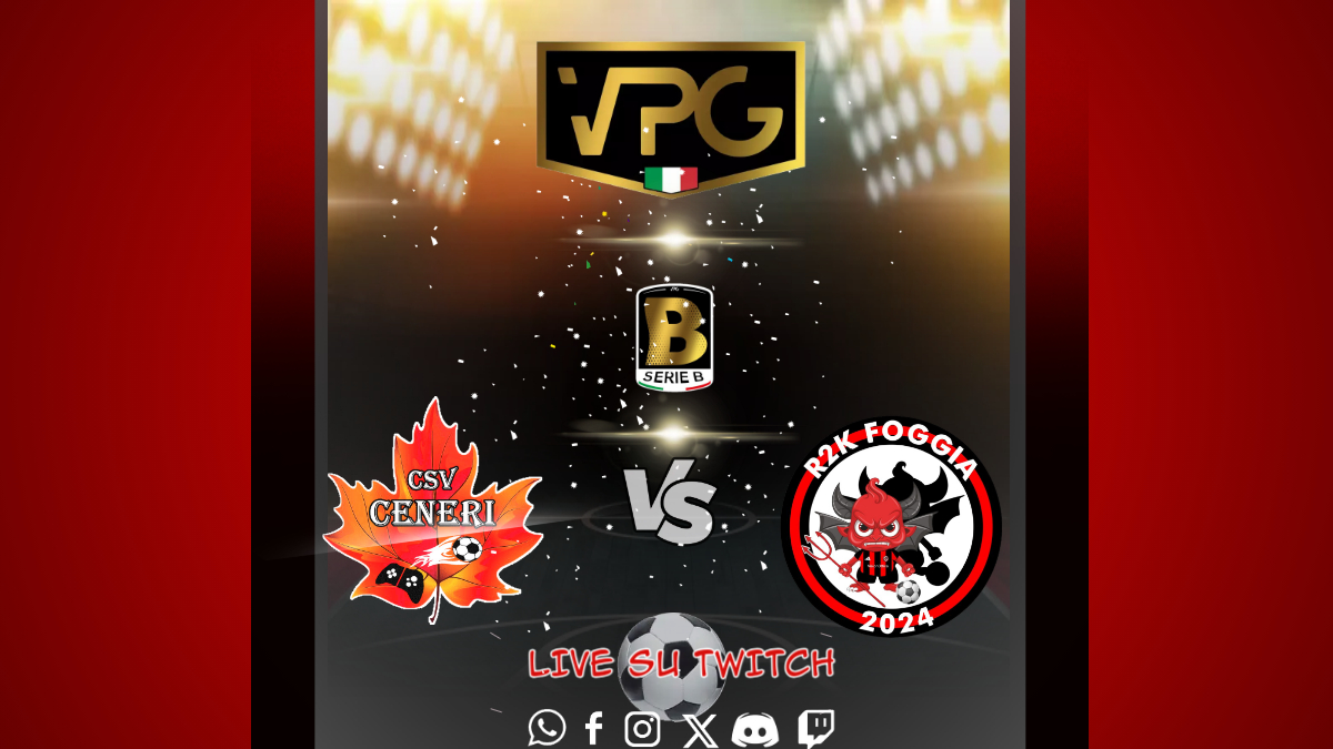CSV Ceneri (@csv_ceneri) on Twitter photo โฝMatch Day esportโฝ
๐
| 26-05-25
๐ | <a href="/OfficialVPG/">Virtual Pro Gaming</a>
โฐ | 22:40
๐ | @R2kFoggia_
๐บ | Canale Streaming
twitch.tv/csv_ceneri
<a href="/pctransfermarkt/">๐ฎ๐น PRO CLUBS TRANSFERMARKT๐</a> <a href="/NewsProclub/">News Proclub</a> <a href="/ProClubITALIA/">ProClub ITALIA</a> <a href="/tanadelproclub/">La Tana del ProClub</a> <a href="/Tutto_ProClub/">Tutto ProClub</a> <a href="/RTAllProClub/">RETWEET ALL PROCLUB</a> <a href="/HouseOfProClub/">H๐ ๐ฆ๐ค๐ ๐๐ P๐ฃ๐ C๐๐ฆ๐</a> <a href="/pctransfermarkt/">๐ฎ๐น PRO CLUBS TRANSFERMARKT๐</a> @MERCATO_PROCLUB โฝMatch Day esportโฝ
๐
| 26-05-25
๐ | <a href="/OfficialVPG/">Virtual Pro Gaming</a>
โฐ | 22:40
๐ | @R2kFoggia_
๐บ | Canale Streaming
twitch.tv/csv_ceneri
<a href="/pctransfermarkt/">๐ฎ๐น PRO CLUBS TRANSFERMARKT๐</a> <a href="/NewsProclub/">News Proclub</a> <a href="/ProClubITALIA/">ProClub ITALIA</a> <a href="/tanadelproclub/">La Tana del ProClub</a> <a href="/Tutto_ProClub/">Tutto ProClub</a> <a href="/RTAllProClub/">RETWEET ALL PROCLUB</a> <a href="/HouseOfProClub/">H๐ ๐ฆ๐ค๐ ๐๐ P๐ฃ๐ C๐๐ฆ๐</a> <a href="/pctransfermarkt/">๐ฎ๐น PRO CLUBS TRANSFERMARKT๐</a> @MERCATO_PROCLUB