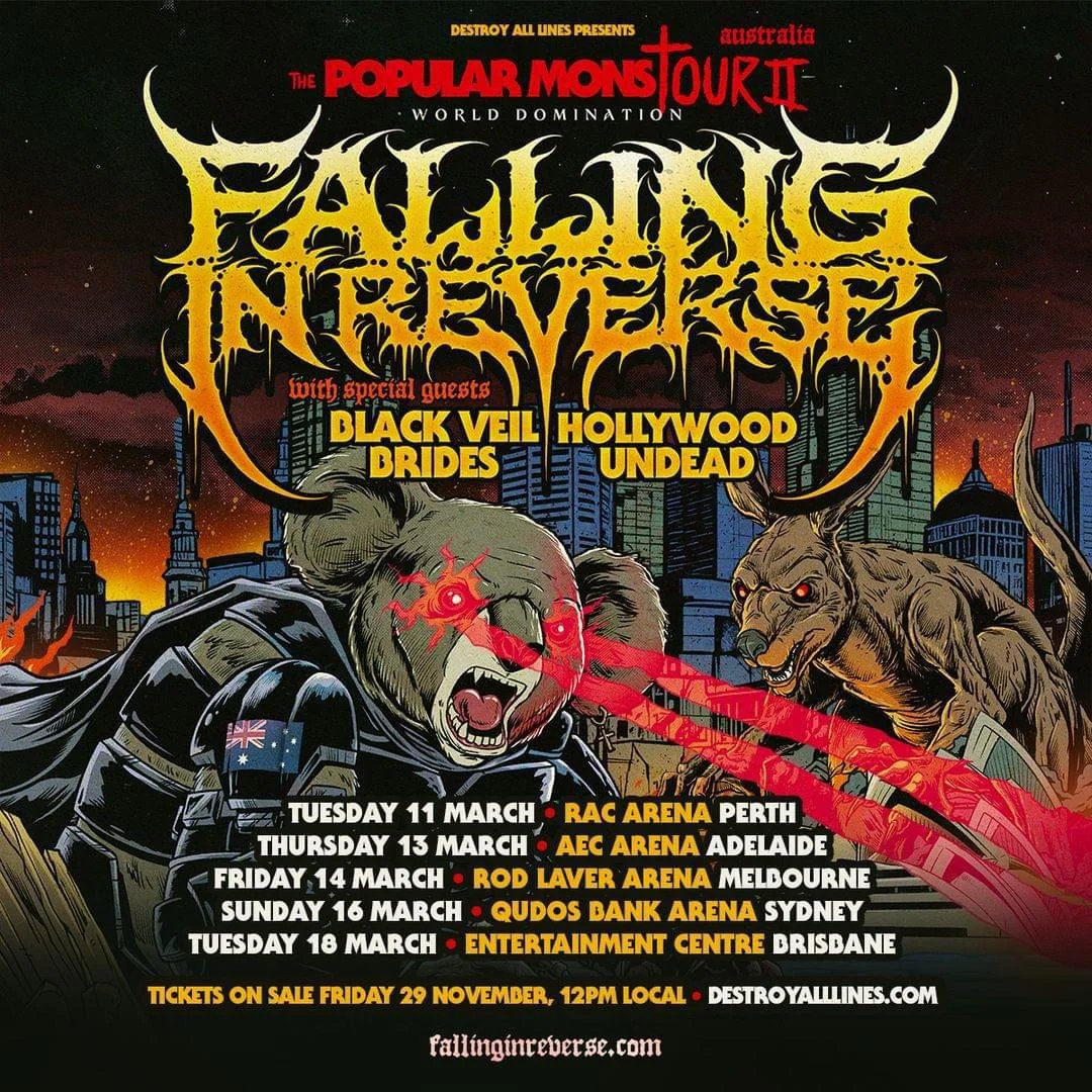 Badass Media gives a quick recap of the band's performance in Adelaide this past March in this concert review-

scnfdm.com/p/concert-revi…

#HollywoodUndead #HollywoodForever