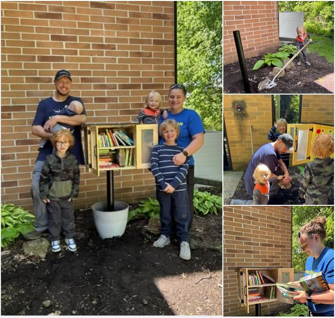 A HUGE thank you to the White family for your donation of our new Little Library! 📚 We are so excited to share lots of books with our YMCA community! 
Thank you, Leslie, Lee, LJ, Jorgen, Otto, &amp; Coston! via Longwood Branch YMCA