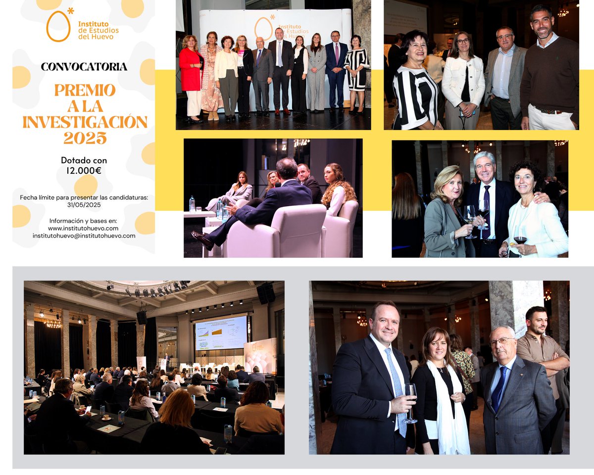 Last Call➡️Últimos días para presentar tu candidatura a nuestro #PremioalaInvestigación2025

⏰31 de Mayo
📤institutohuevo@institutohuevo.com
🏅Dotado con 12.000€