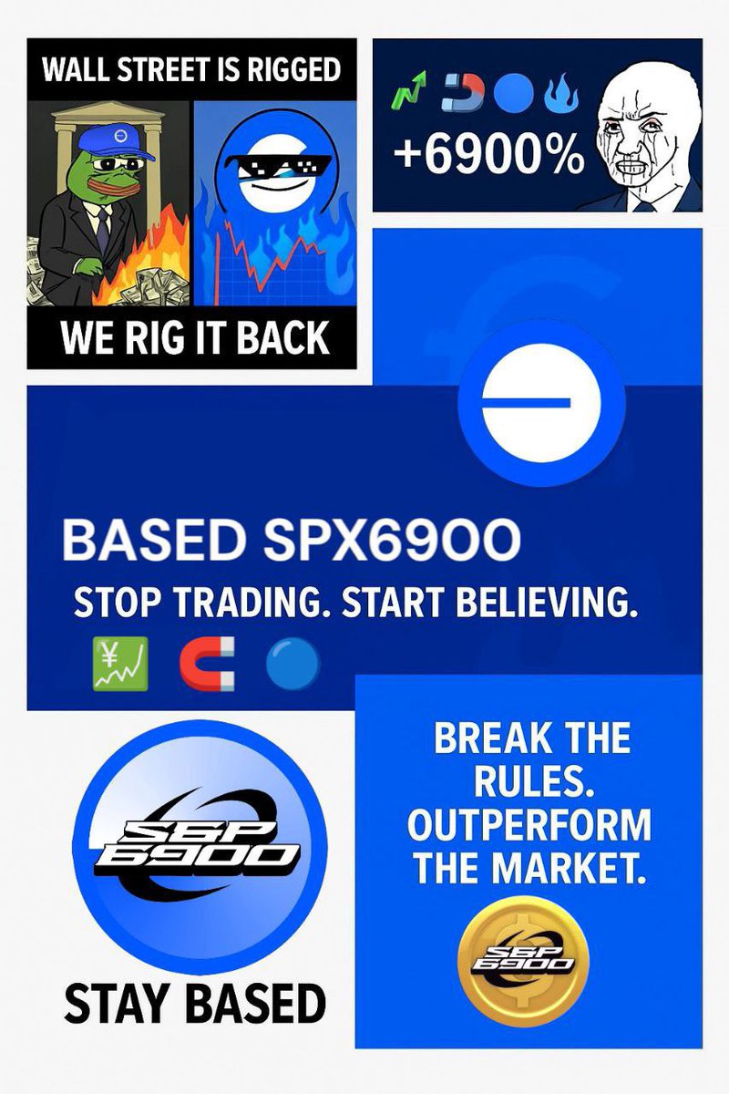 The momentum has just begun. Few understand. Many will.

Thanks @Based_Elnen for the quote

Believe in something Based 💹🧲🔵