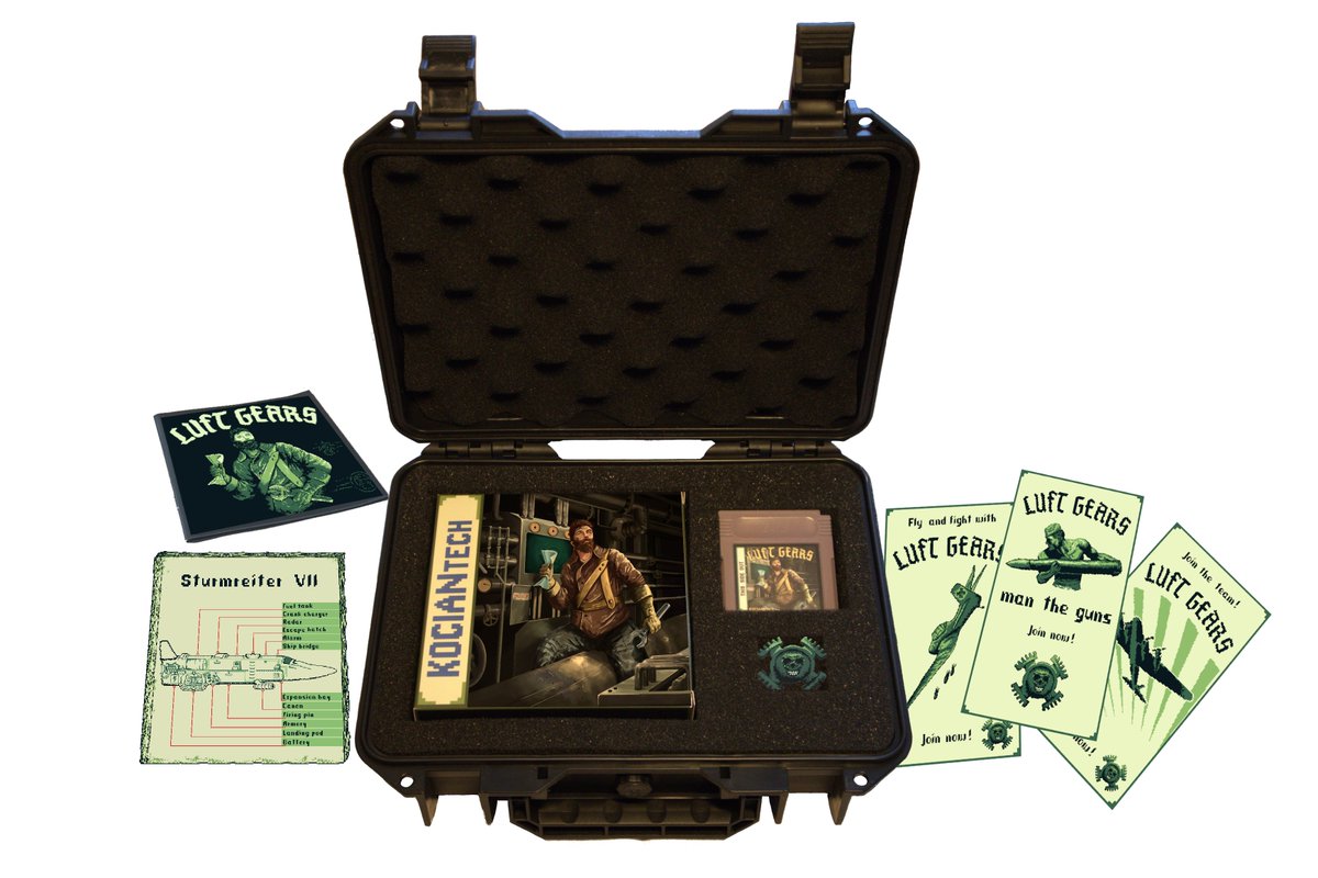 KocianTech's tweet image. 3 days left to get the Limited Pilot Box!
What’s in the box?
Everything from the Luft Gears game cartridge to an actual pilot pin!
Also an in-game planet named after you, the pilot!
For every player to see your glorious name/tag. kickstarter.com/projects/y2031… #gameboy #retrogames