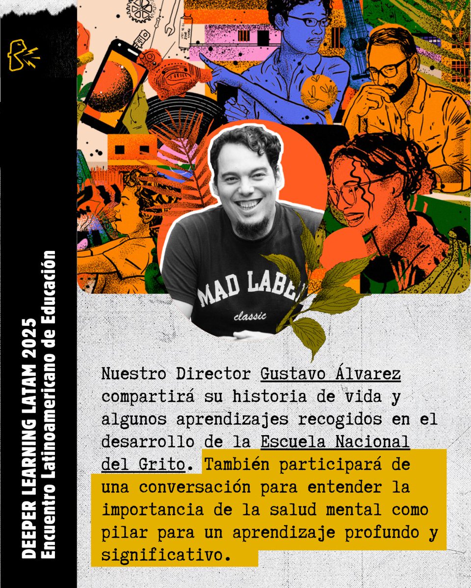 rockxlavidamed's tweet photo. Somos parte de Deeper Learning Latinoamérica 2025. 
Un encuentro para repensar la educación y preguntarnos ¿Quién cuida a quienes nos enseñan?. 
Esta semana del 28 al 30 de mayo en Medellín. 

Conoce más:  https://t.co/K8Mb7k0Gp2 https://t.co/pVb772VKg9