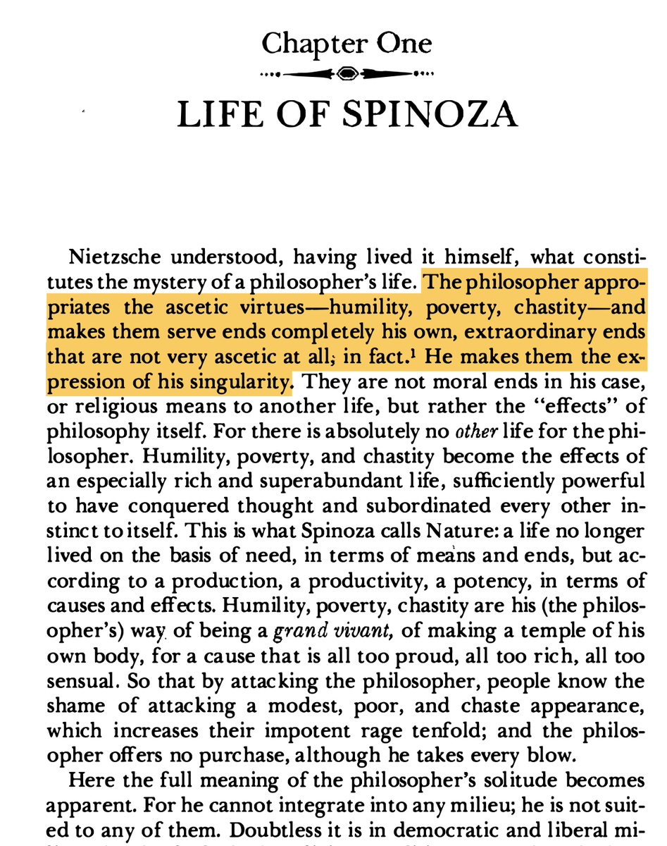 i love this passage from Deleuze on the philosopher as a figure of humility. 🎆

the conceptual creation of philosophy for deleuze is always a process of abstracting thought from a territory, into the Zero of the Event. where grace becomes the ground for transgression/excess.