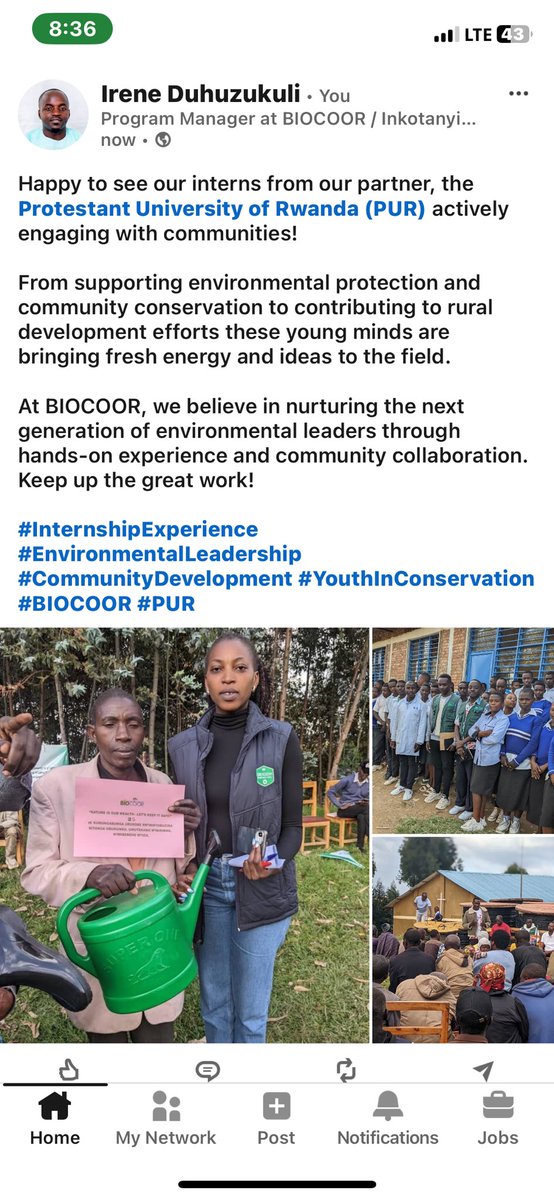 BIOCOOR (@biocoor) on Twitter photo Happy to see our interns from <a href="/PUR_RWANDA/">Protestant University of Rwanda</a> supporting communities in environmental protection, rural development & conservation. Happy to see our interns from <a href="/PUR_RWANDA/">Protestant University of Rwanda</a> supporting communities in environmental protection, rural development & conservation.
