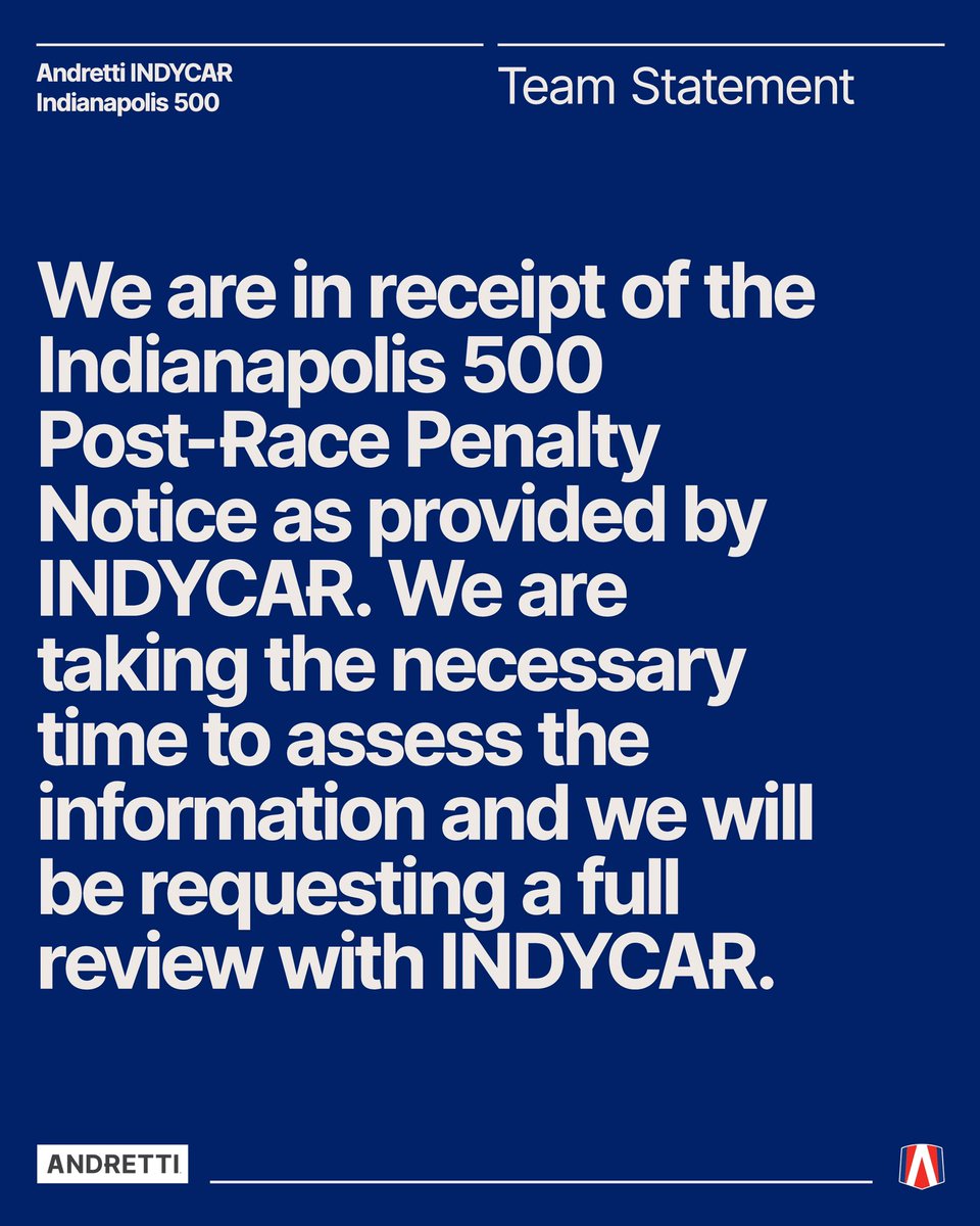 Andretti INDYCAR & INDY NXT tweet media
