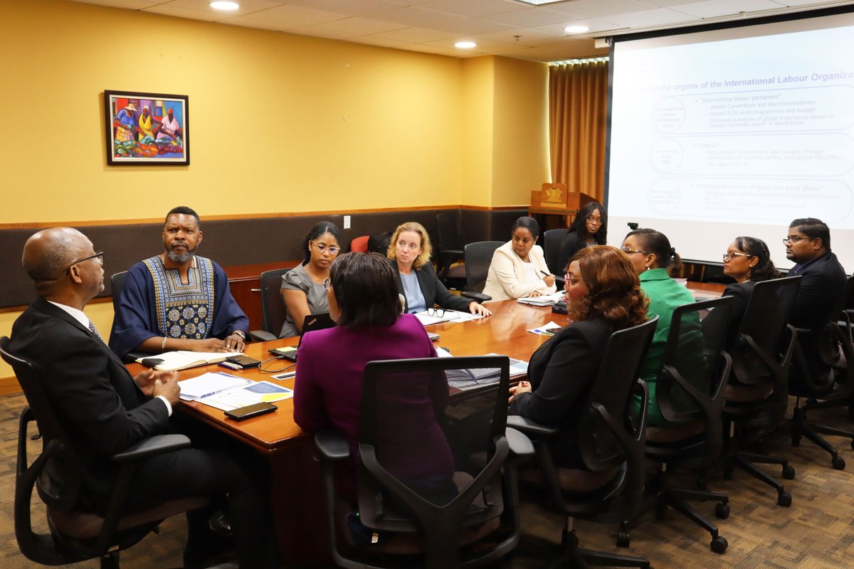 ILO Caribbean (@ilocaribbean) on Twitter photo On 26 May 2025 Joni Musabayana <a href="/ILOCaribbean/">ILO Caribbean</a> Director and Noortje Denkers, Deputy Director met with Senator the Hon Leroy Baptiste, newly appointed Minister of Labour, Small & Micro Enterprise Development of Trinidad and Tobago and ministry officials <a href="/jonitokomusa/">Joni Musabayana</a> <a href="/LabourGovTT/">Ministry of Labour, Small & Micro Enterprise Dev.</a> On 26 May 2025 Joni Musabayana <a href="/ILOCaribbean/">ILO Caribbean</a> Director and Noortje Denkers, Deputy Director met with Senator the Hon Leroy Baptiste, newly appointed Minister of Labour, Small & Micro Enterprise Development of Trinidad and Tobago and ministry officials <a href="/jonitokomusa/">Joni Musabayana</a> <a href="/LabourGovTT/">Ministry of Labour, Small & Micro Enterprise Dev.</a>