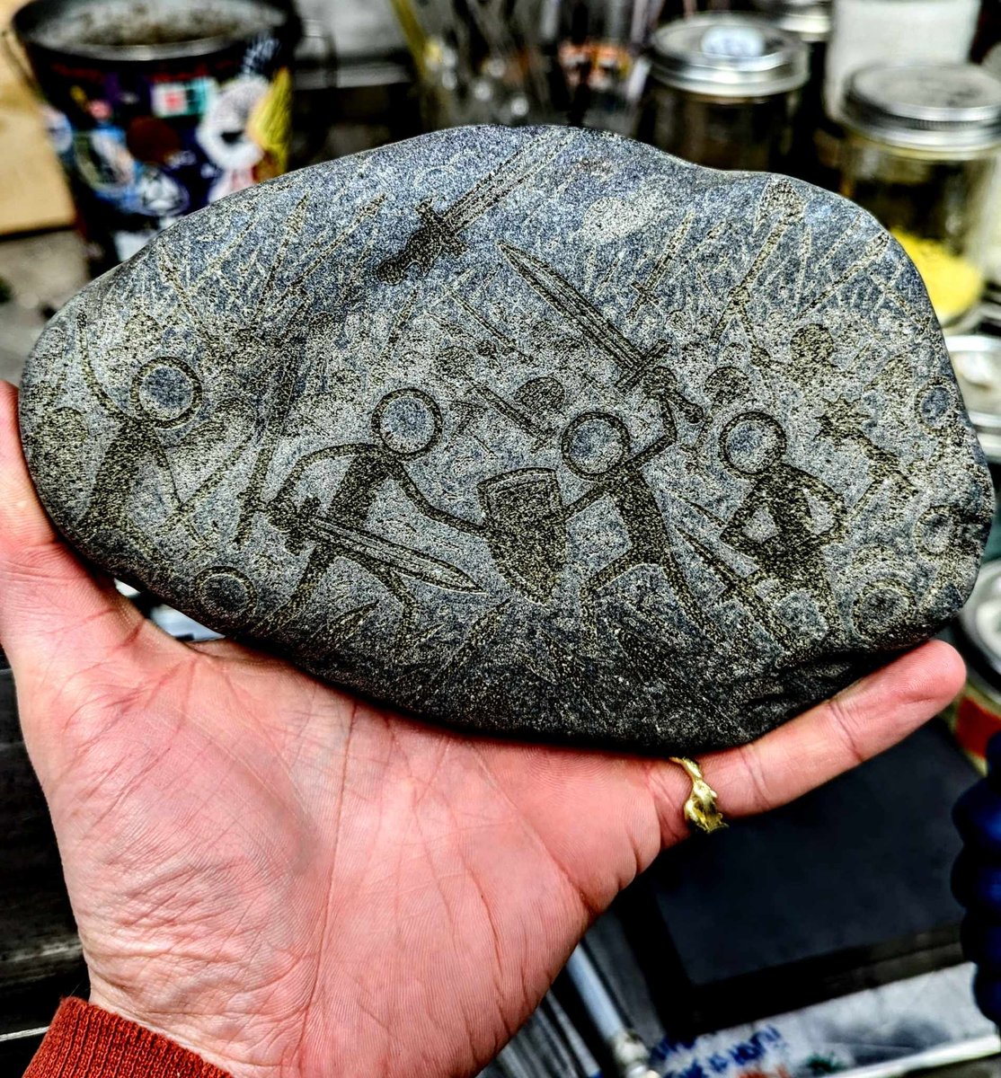 Them: It's Just a Rock 
Me: It's Unlimited Potential. Like some sort of Stickman Spawning Rock, I put it in my pocket and all of a sudden a buncha Stickmen appeared outta nowhere.  
x.com/HiddenVillage2… 
<a href="/justarock_coin/">Just a Rock</a>