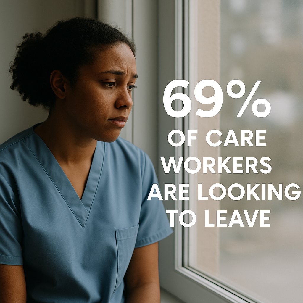 ProvidersUnite (@providers_unite) on Twitter photo šØ 69% of care workers are considering leaving, says The Care Workersā Charity.
That is nearly 7 in 10.
With a workforce of 1.5 million, thatās a crisis siren. š
And with visa routes tightening, we risk losing even more.
This is urgent. Full Article: carehomeprofessional.com/care-workers-s⦠šØ 69% of care workers are considering leaving, says The Care Workersā Charity.
That is nearly 7 in 10.
With a workforce of 1.5 million, thatās a crisis siren. š
And with visa routes tightening, we risk losing even more.
This is urgent. Full Article: carehomeprofessional.com/care-workers-sā¦