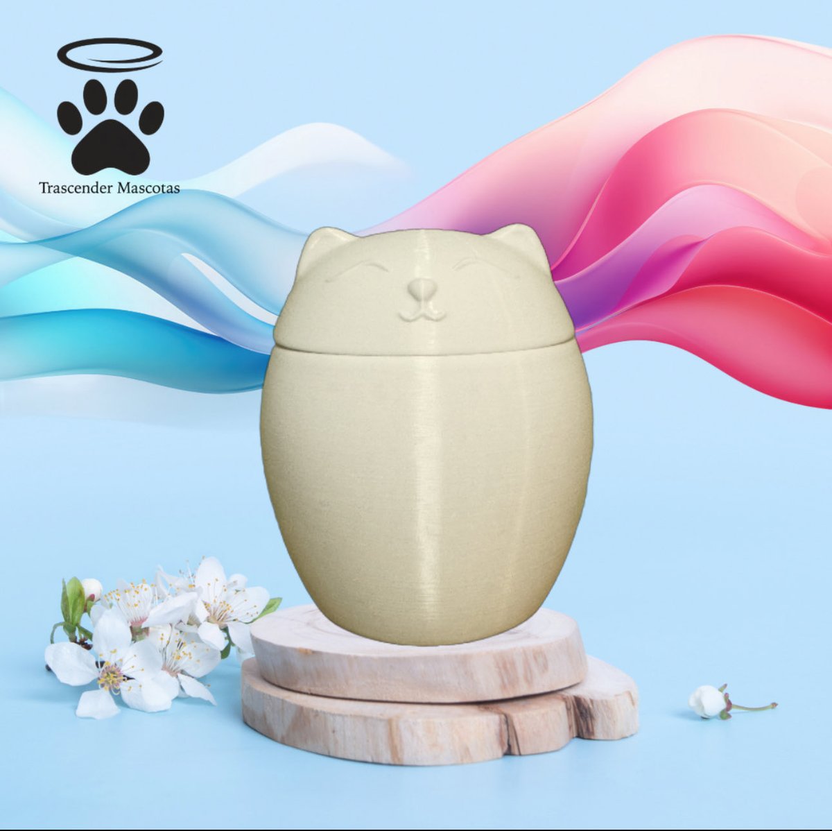 trascender2024's tweet image. Esta hermosa urna en forma de gatito sonriente está diseñada para honrar la memoria de tu compañero fiel con ternura y calidez. Su forma amigable transmite paz, amor y gratitud por los momentos compartidos. #trascender #urnas #mascotas #Envíos