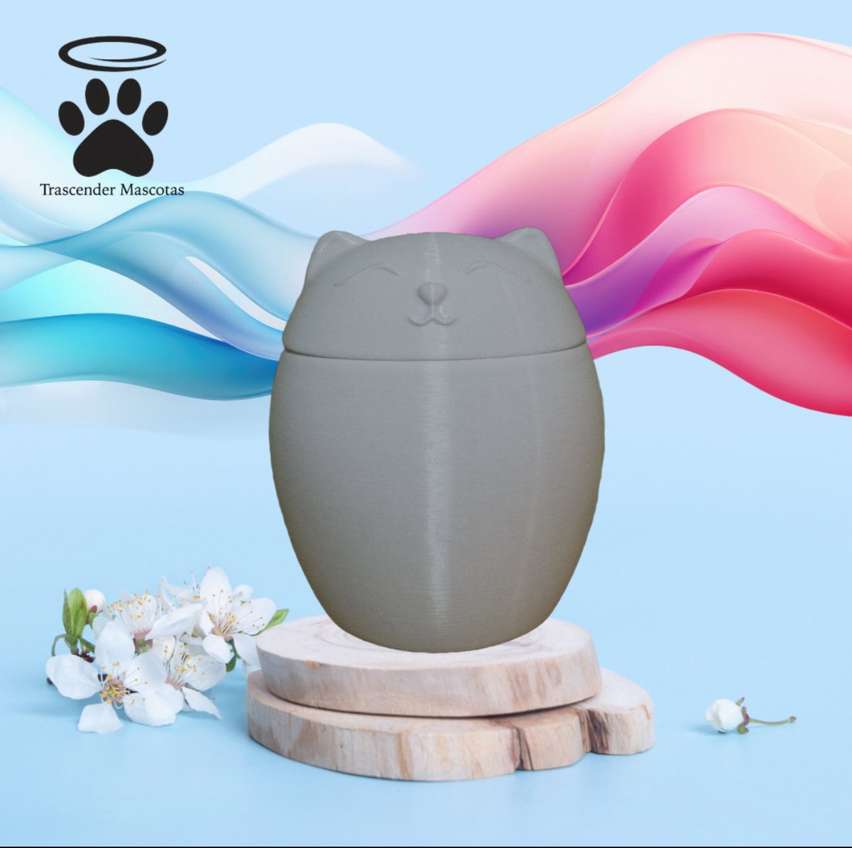 trascender2024's tweet image. Esta hermosa urna en forma de gatito sonriente está diseñada para honrar la memoria de tu compañero fiel con ternura y calidez. Su forma amigable transmite paz, amor y gratitud por los momentos compartidos. #trascender #urnas #mascotas #Envíos