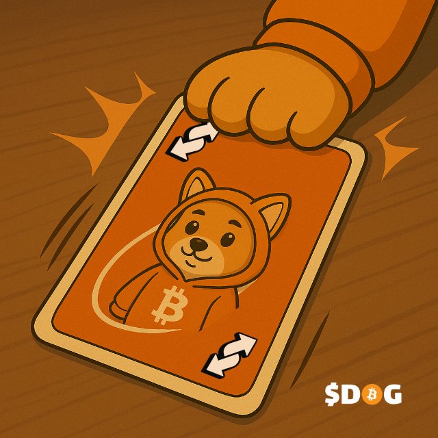 If someone ever asks you: Which card does the $DOG Army keep up its sleeve to flip DOGE? There must be something… 🤔 

YOU SAY: THIS ONE MFER!

-slamming the Bitcoin's $DOG card on the table, with eyes locked-