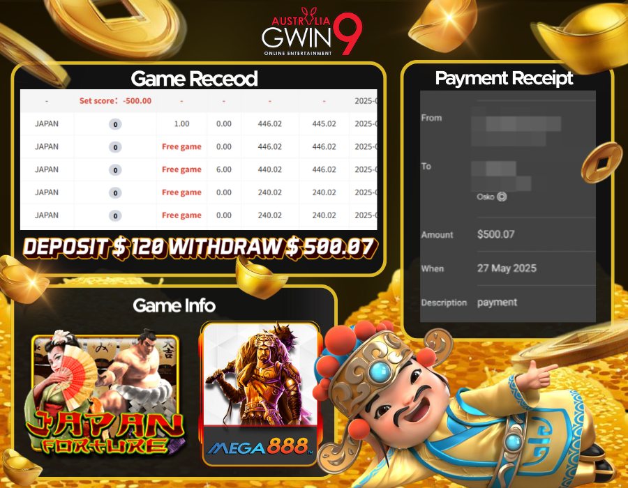 VIPGwin9_AUD's tweet photo. 🇦🇺Gwin9aus Player Withdrawal Record🇦🇺

🌟Platform : Mega888
🎰Game : Japan
💥Deposit : $120
🥳Withdraw : $500.07

Still Looking For Fun ? Here Have A Best Choice For You.🥰
Try This Game And You Could Be The Next
Winner!😍

♥️Website: https://t.co/AkosbsOvLQ https://t.co/h20Yg95Qpl