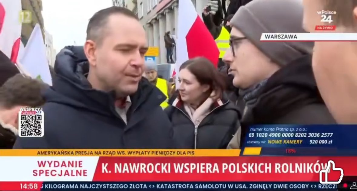 Marcin Osowski (@marcinosowski2) on Twitter photo Panie <a href="/NawrockiKn/">Karol Nawrocki</a>,
Spotkaliśmy się na początku kampanii wyborczej, podczas protestu rolników. Nie przekonał mnie Pan wówczas do oddania głosu na swoją kandydaturę — w pierwszej turze zagłosowałem na kogoś innego.
Dziś stoimy jednak przed bardzo poważnym wyborem. <a href="/trzaskowski_/">Rafał Trzaskowski</a> to Panie <a href="/NawrockiKn/">Karol Nawrocki</a>,
Spotkaliśmy się na początku kampanii wyborczej, podczas protestu rolników. Nie przekonał mnie Pan wówczas do oddania głosu na swoją kandydaturę — w pierwszej turze zagłosowałem na kogoś innego.
Dziś stoimy jednak przed bardzo poważnym wyborem. <a href="/trzaskowski_/">Rafał Trzaskowski</a> to