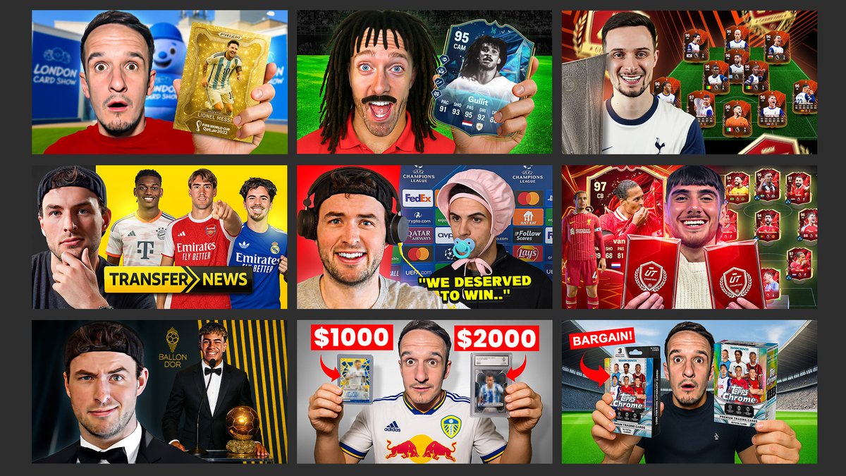 Some recent thumbnail work 🎨